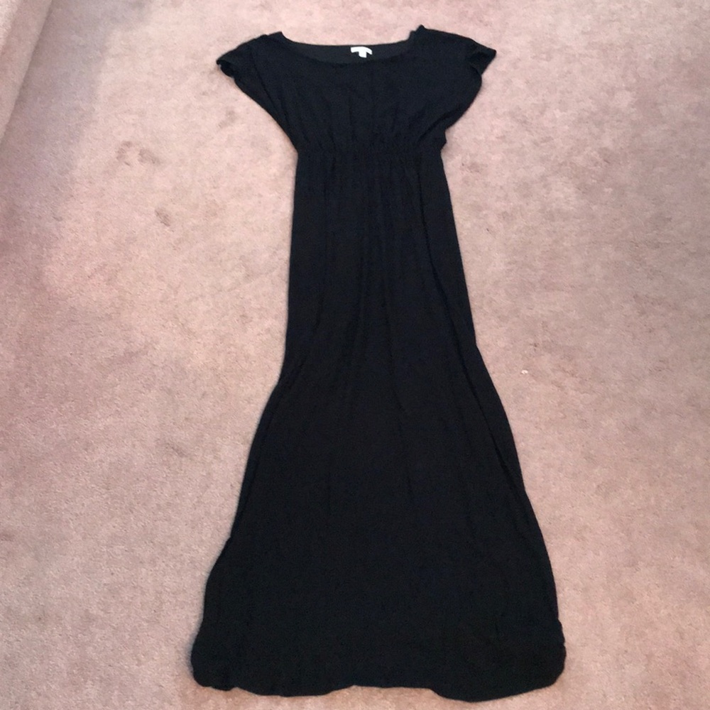 Black maxi dress